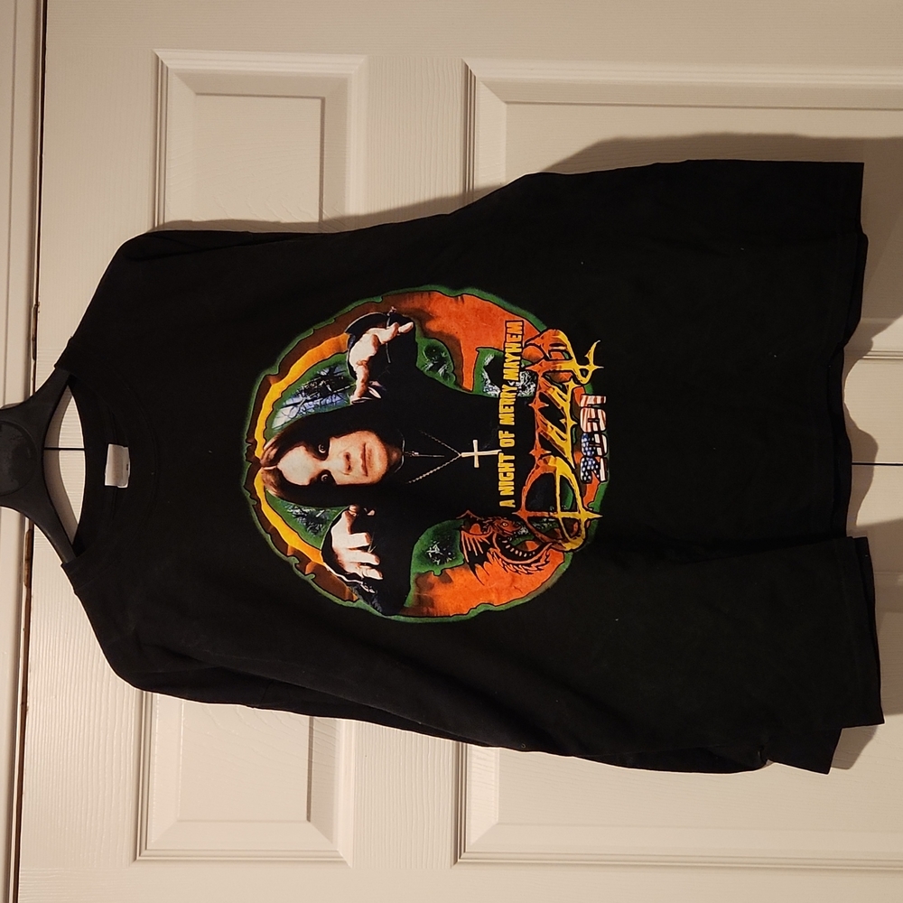 Ozzy A Night Of Merry Mayhem  2001 long sleeve T-shirt size XXL